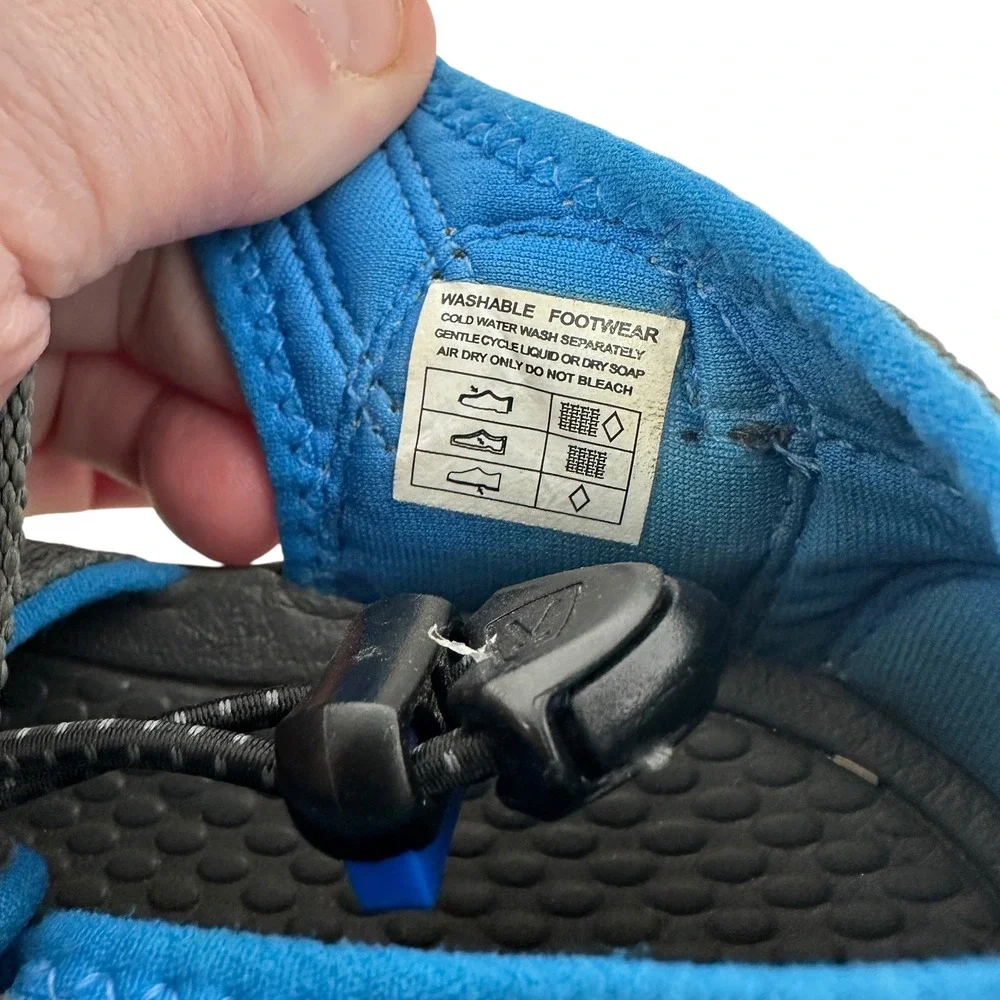 Keen Newport H2 Kids Size 2 Grey‎ Blue Waterproof Hiking Sport Sandals 1022839