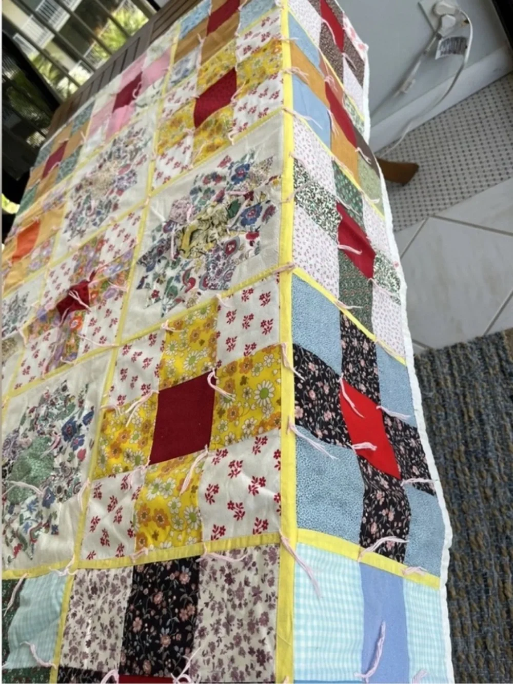 Vintage feedsack floral