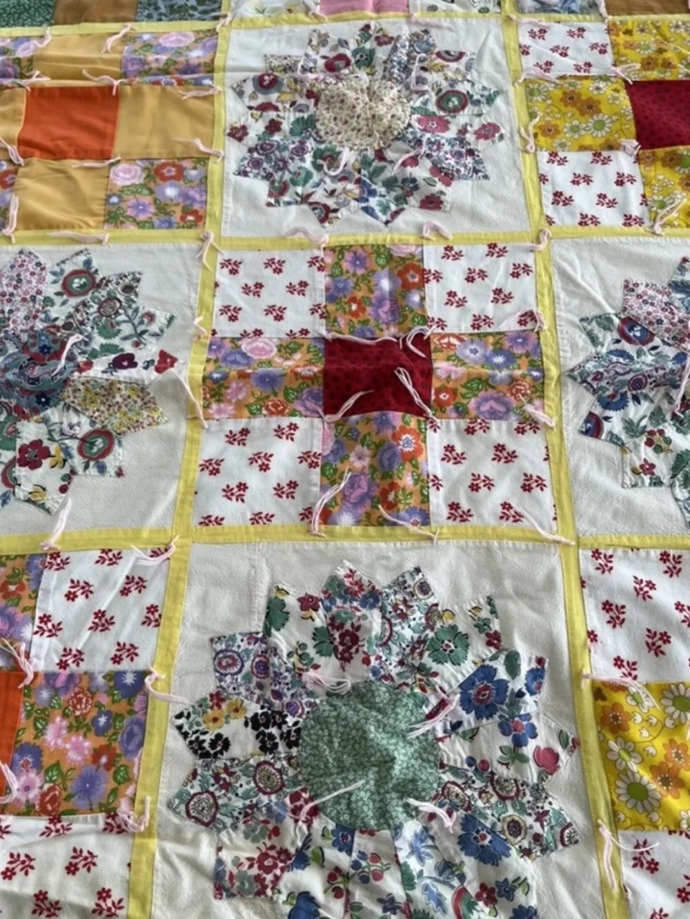 Vintage feedsack floral