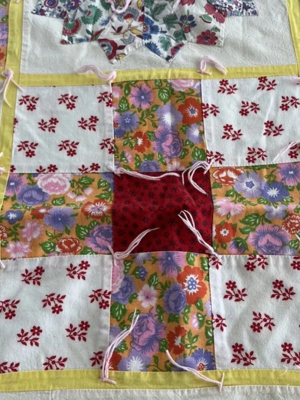 Vintage feedsack floral