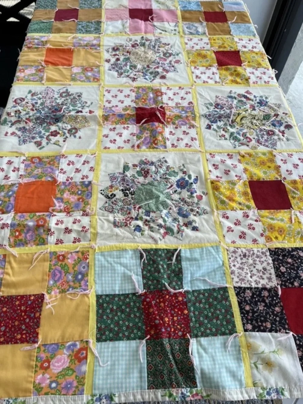 Vintage feedsack floral