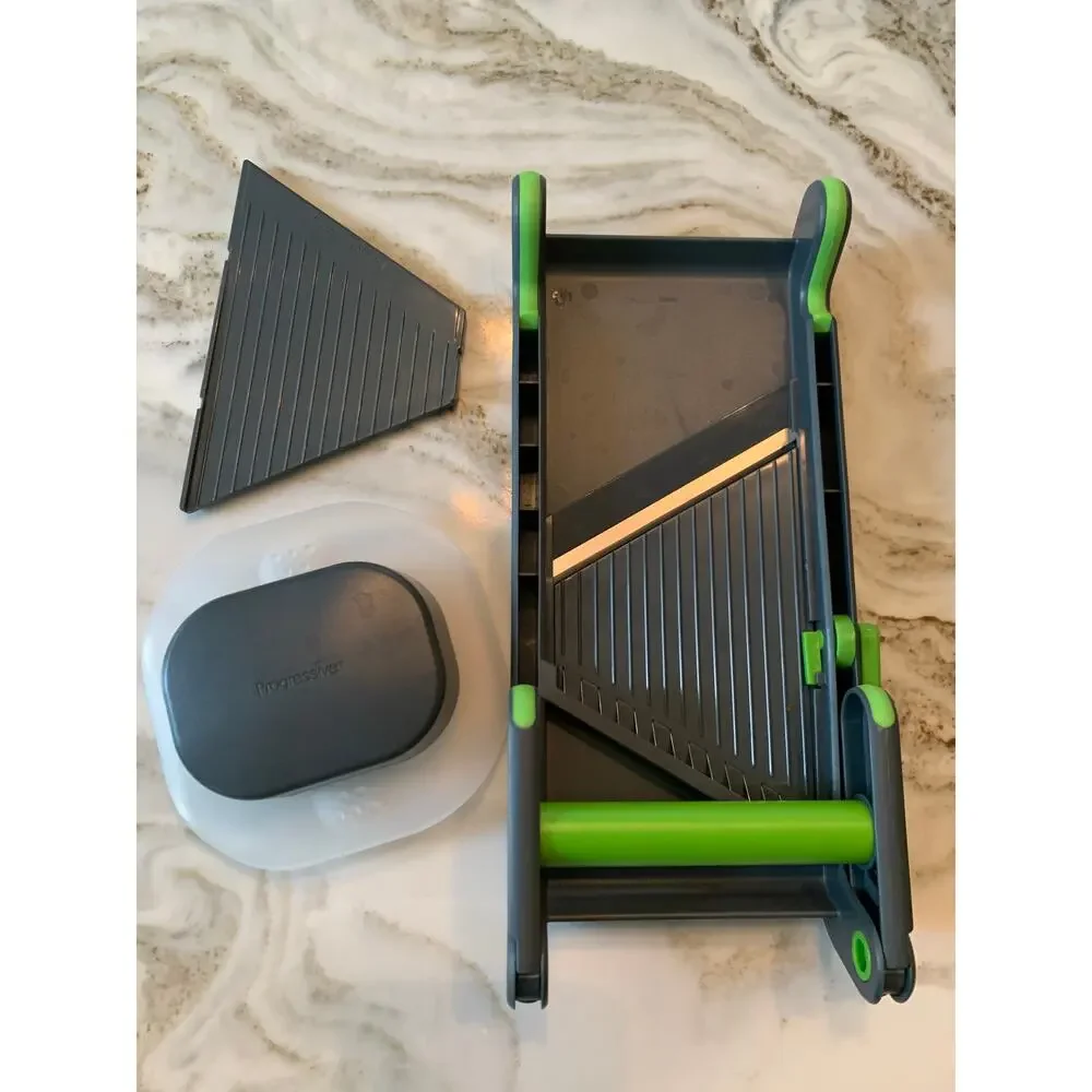 Progressive compact mandolin slicer grey