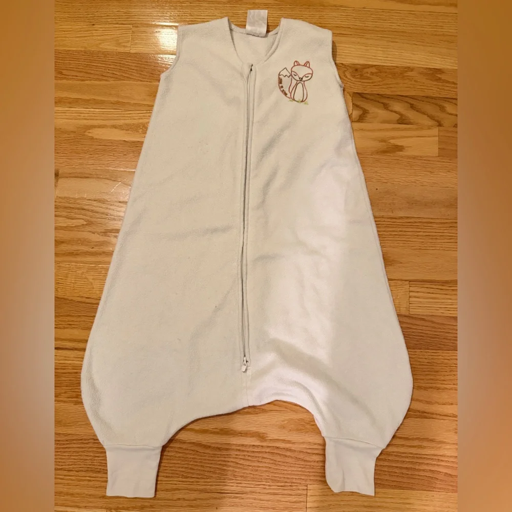 Halo White Sleepsack with Fox Embroidery