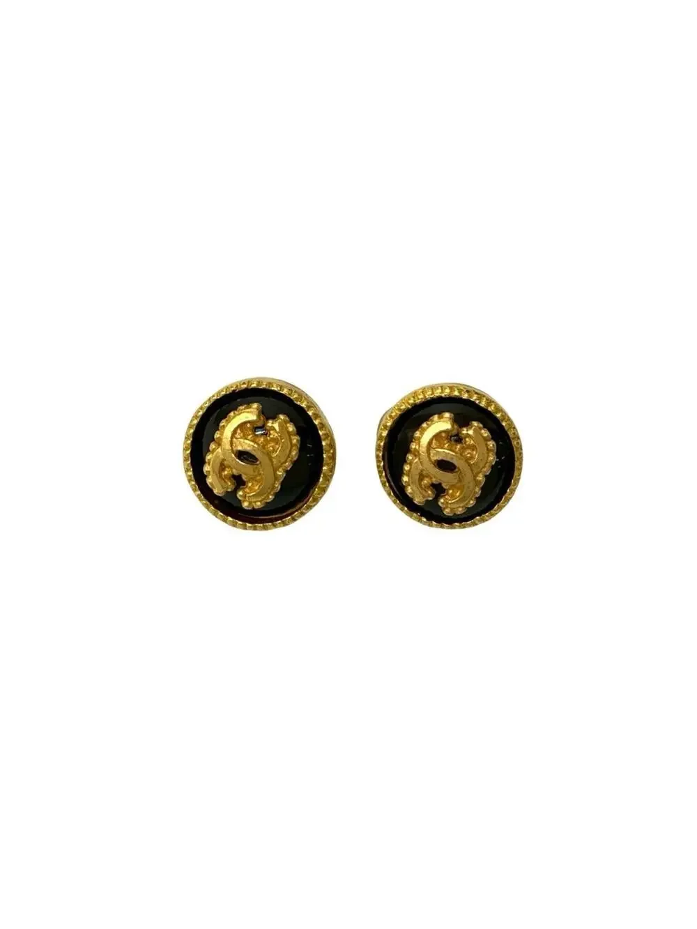 Chanel Cc Logo Clip-On Earrings Metal #209370C10B
