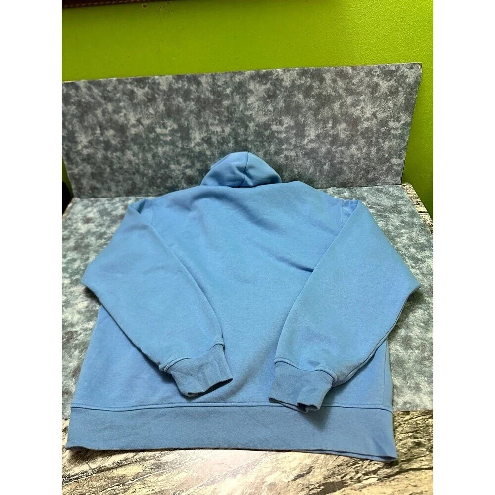 Jordan Light Blue Hoodie with Red Jumpman Logo M