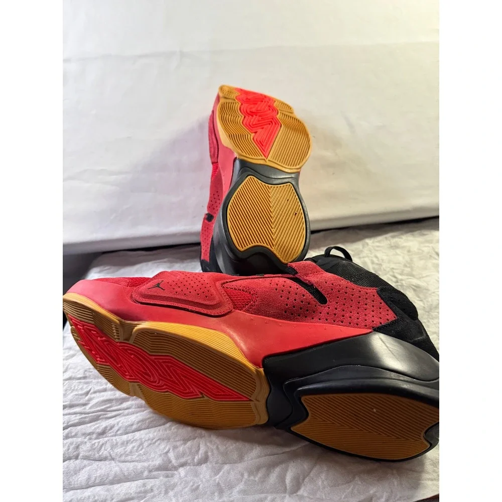 Jordan Zion 2 Basketball Shoes Mens 10.5 University Red Black Gum DO9073-600 Top
