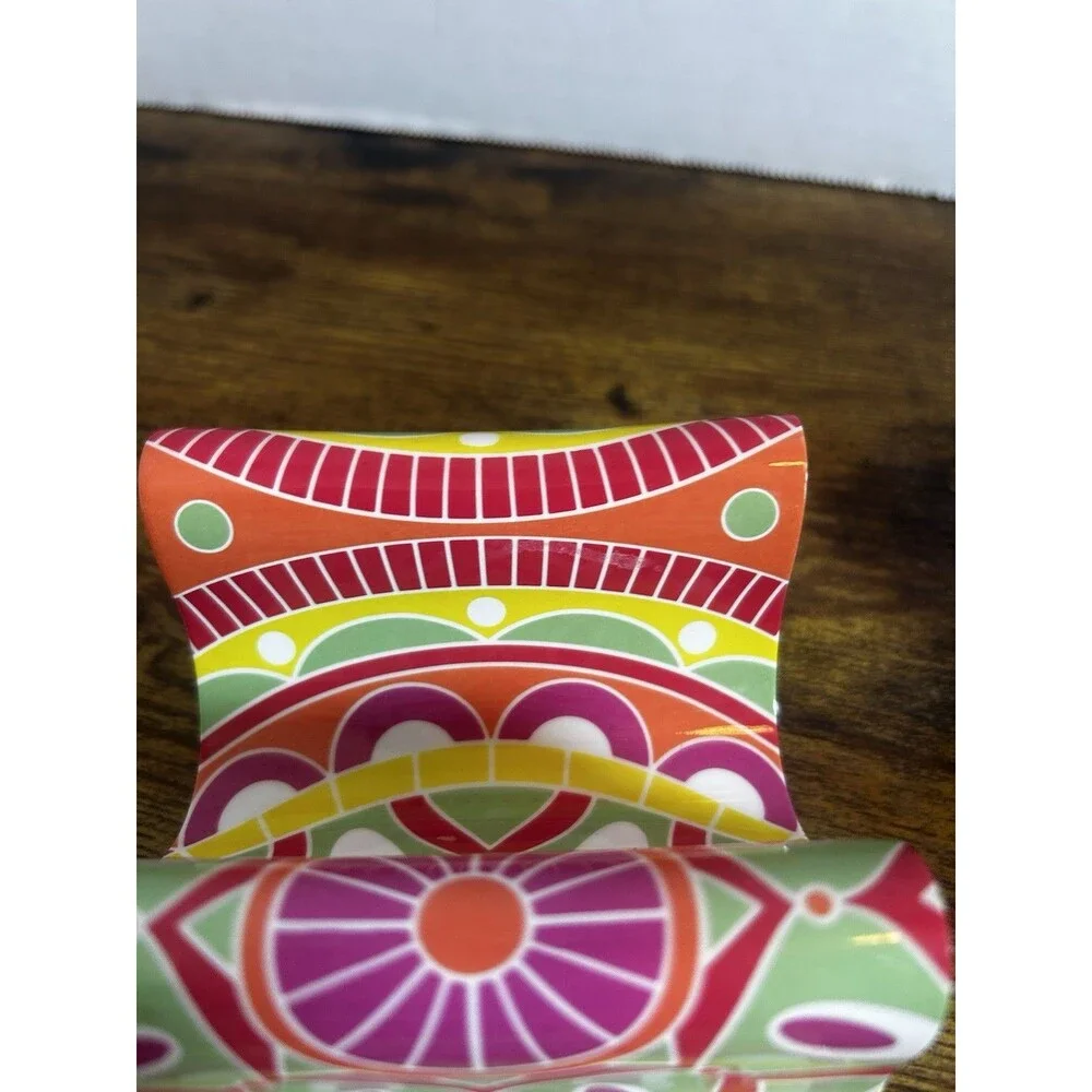 Colorful Reversible Plastic Taco Holders Set of 2 Holds 2 or 3 Tacos Multicolor