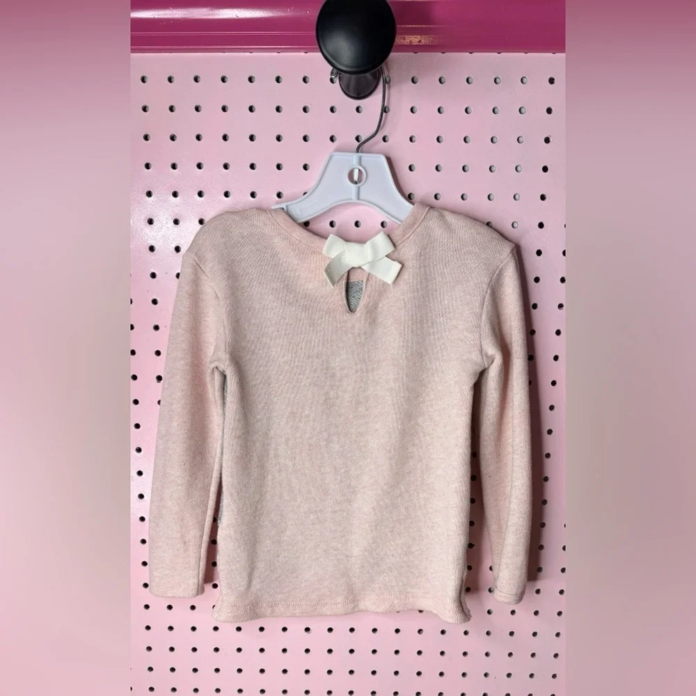 OshKosh B’gosh Girls Color Block Sweatshirt Pink Gray Size 4T Casual Classic