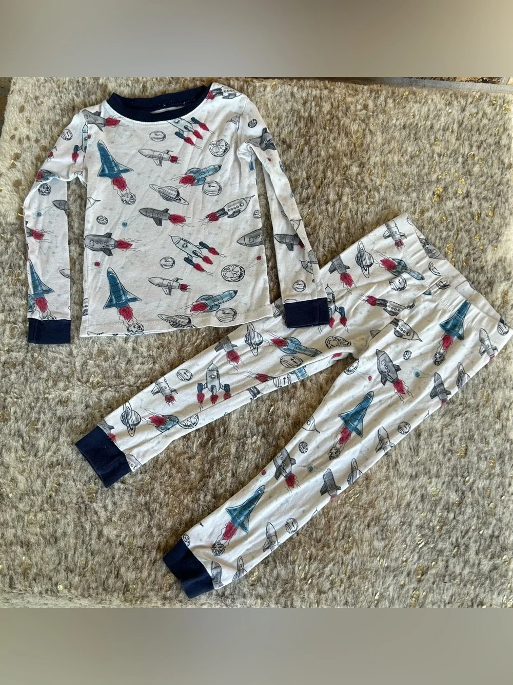 5 for $25🔥Member's Mark Boy's Favorite Pajama- Space‎ Print- Boys 3T