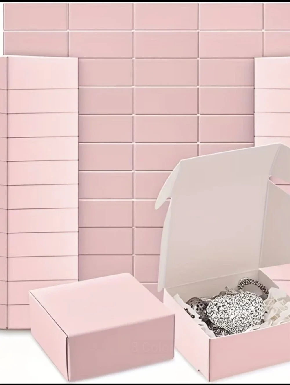 Premium Pink Gift Boxes — Set of 40