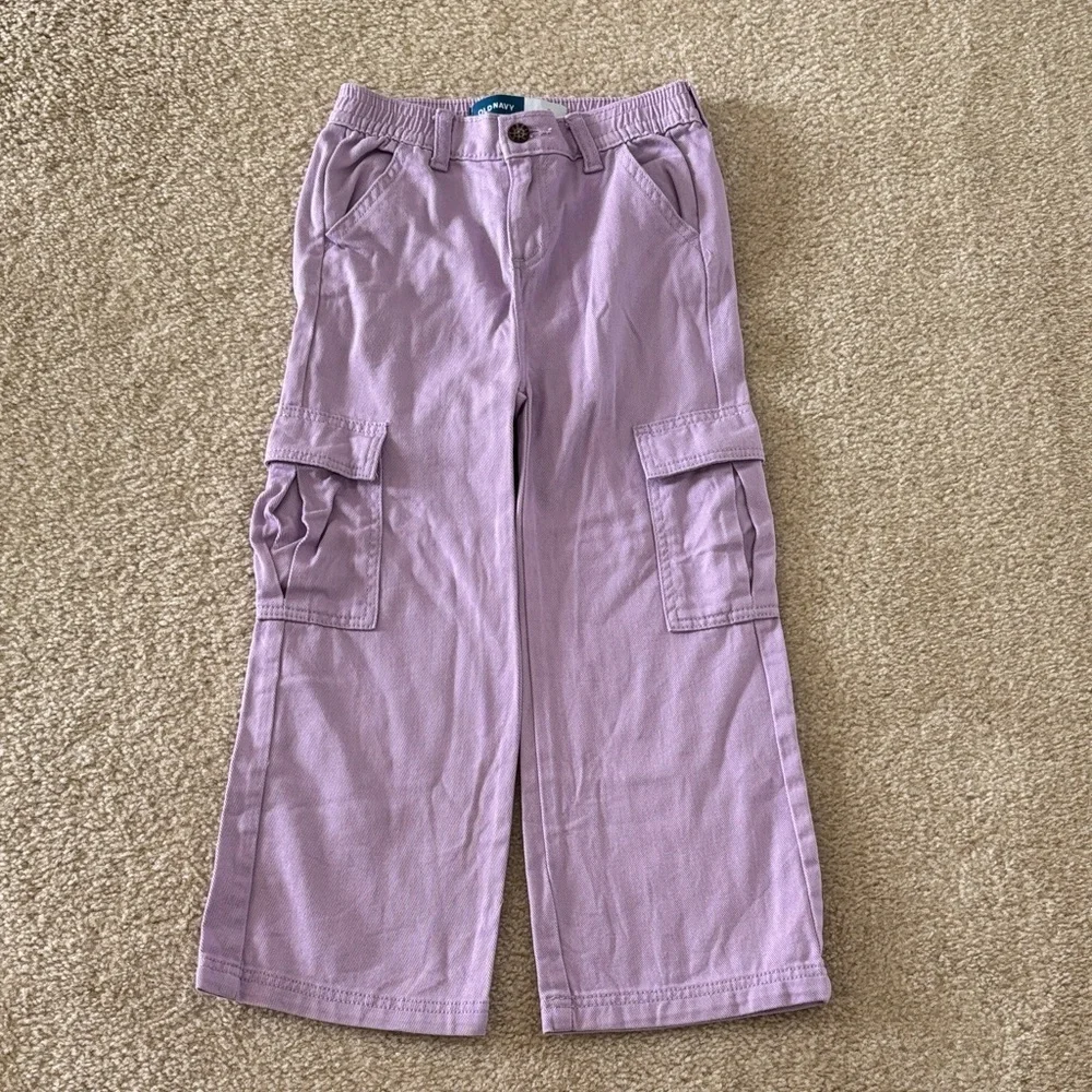 Old Navy Lavender Cargo Pants Size 6-7