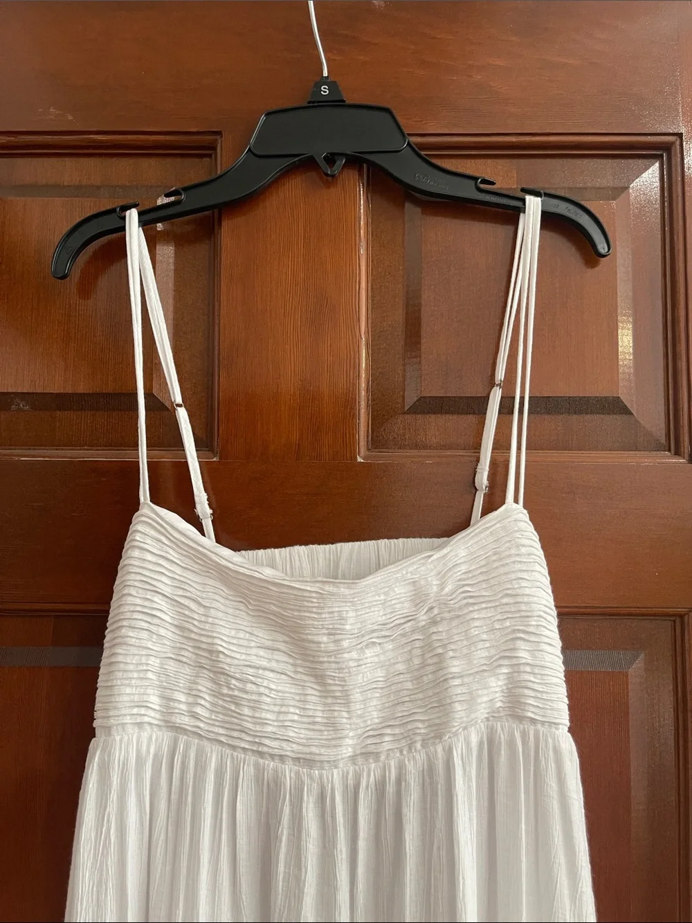Abercrombie & Fitch White Textured Maxi Dress Large Tall