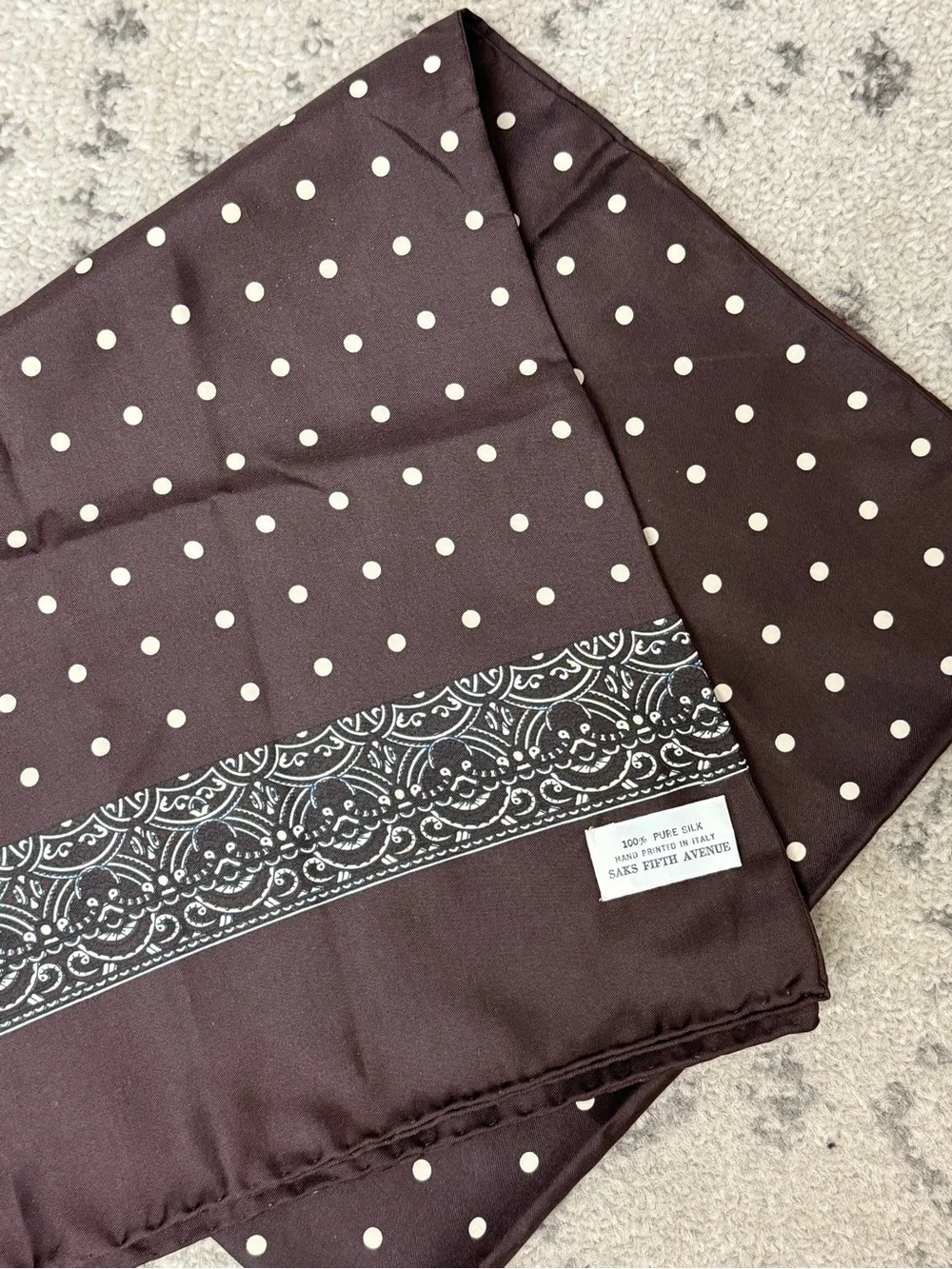 Saks Fifth Avenue luxurious brown