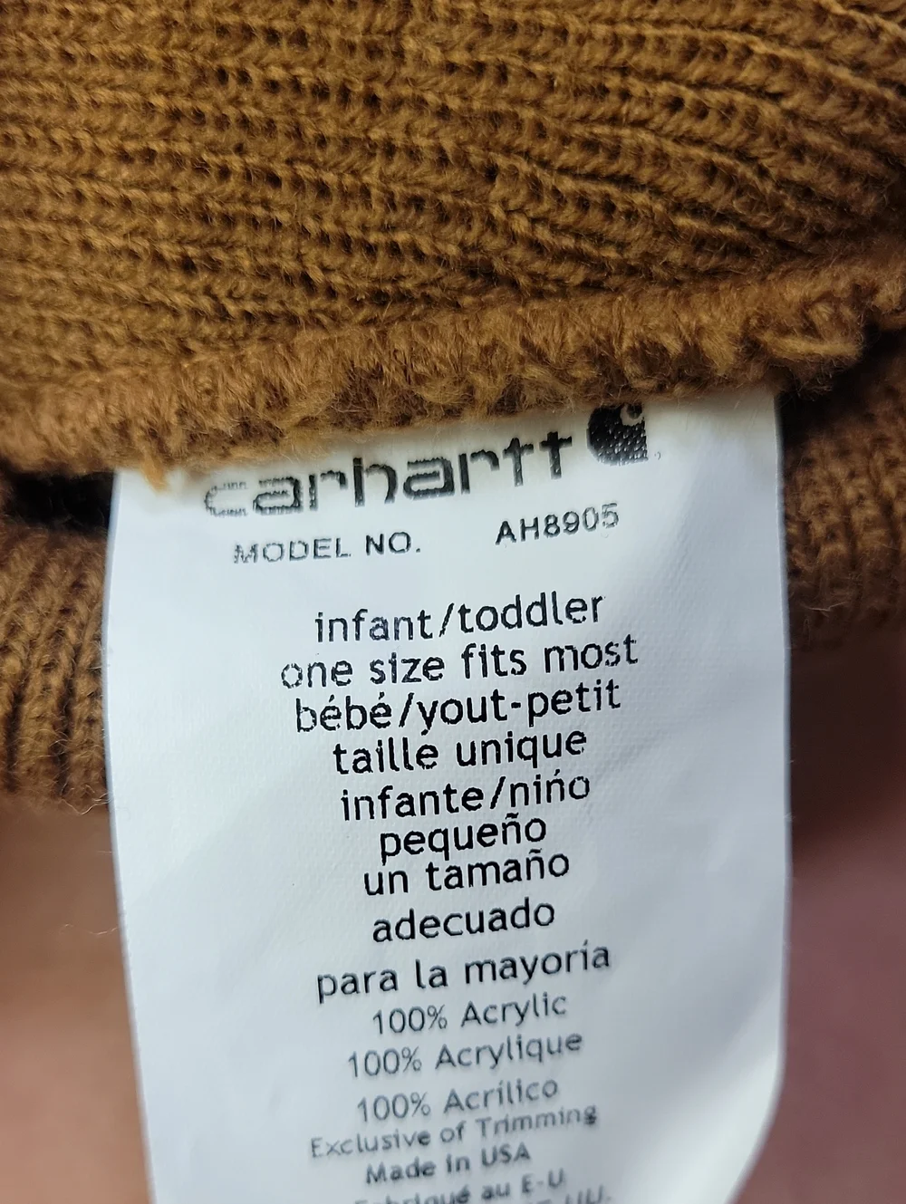 Carhartt Cuffed Beanie in Carhartt Brown