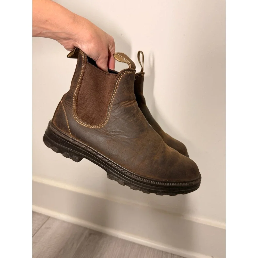 Dark Trail westfork Brown leather boots men's 7‎