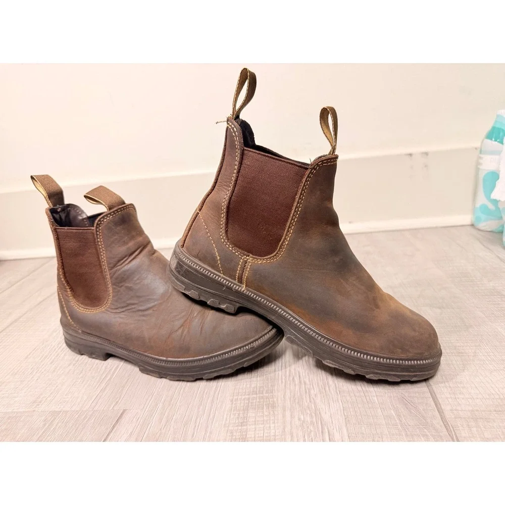 Dark Trail westfork Brown leather boots men's 7‎