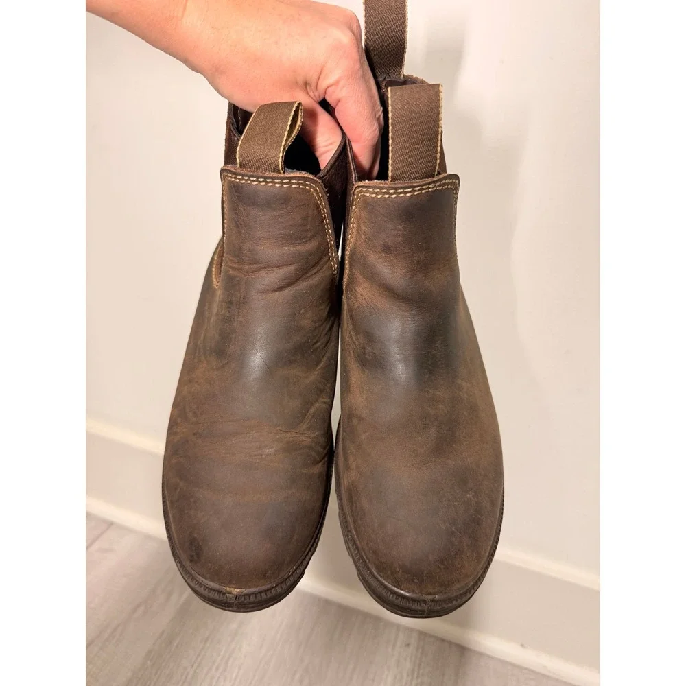 Dark Trail westfork Brown leather boots men's 7‎