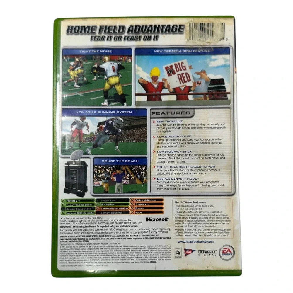 EA Sports NCAA Football 2005 Xbox Game‎ - Football Franchise