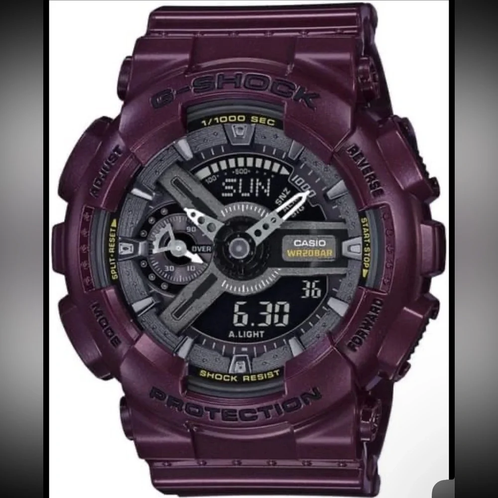 Women’s Casio G-Shock G-110 Metallic Purple Plum Series