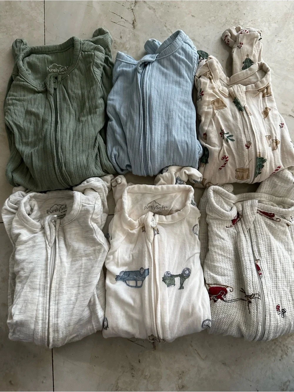 Purely Soft Baby Bundle - Green, Blue, Cream & White