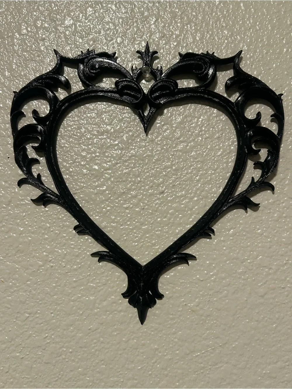 Goth Black Heart Wall hanging/art