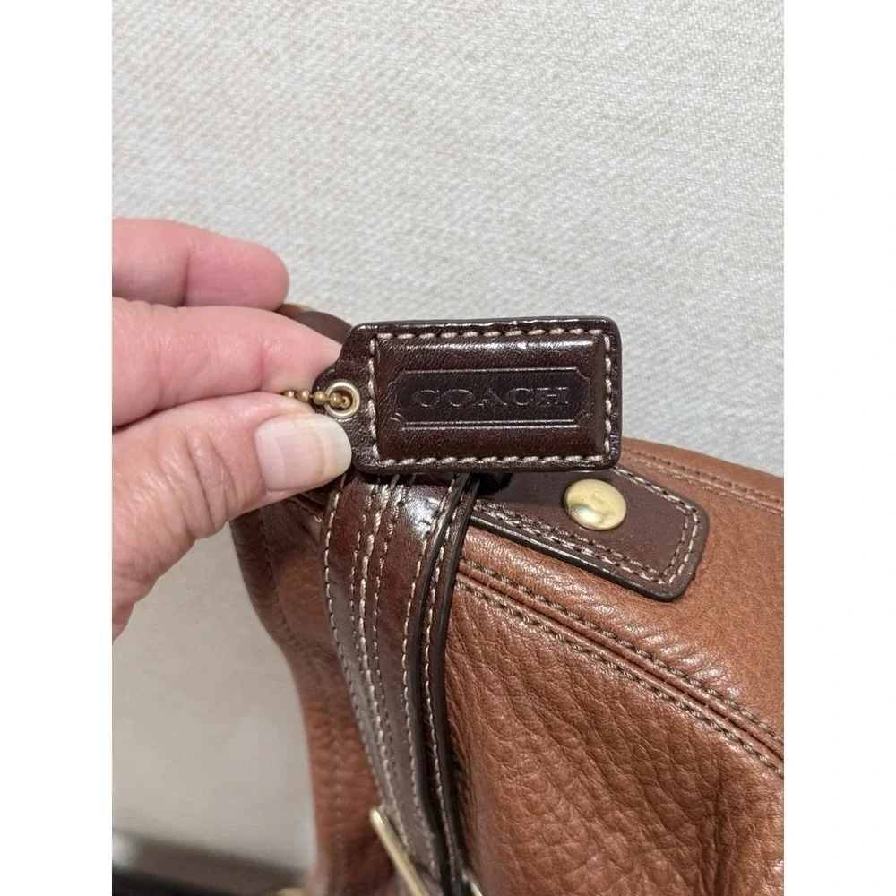 COACH Vintage Hampton Horsebit Burnished Leather Ergo Bag
