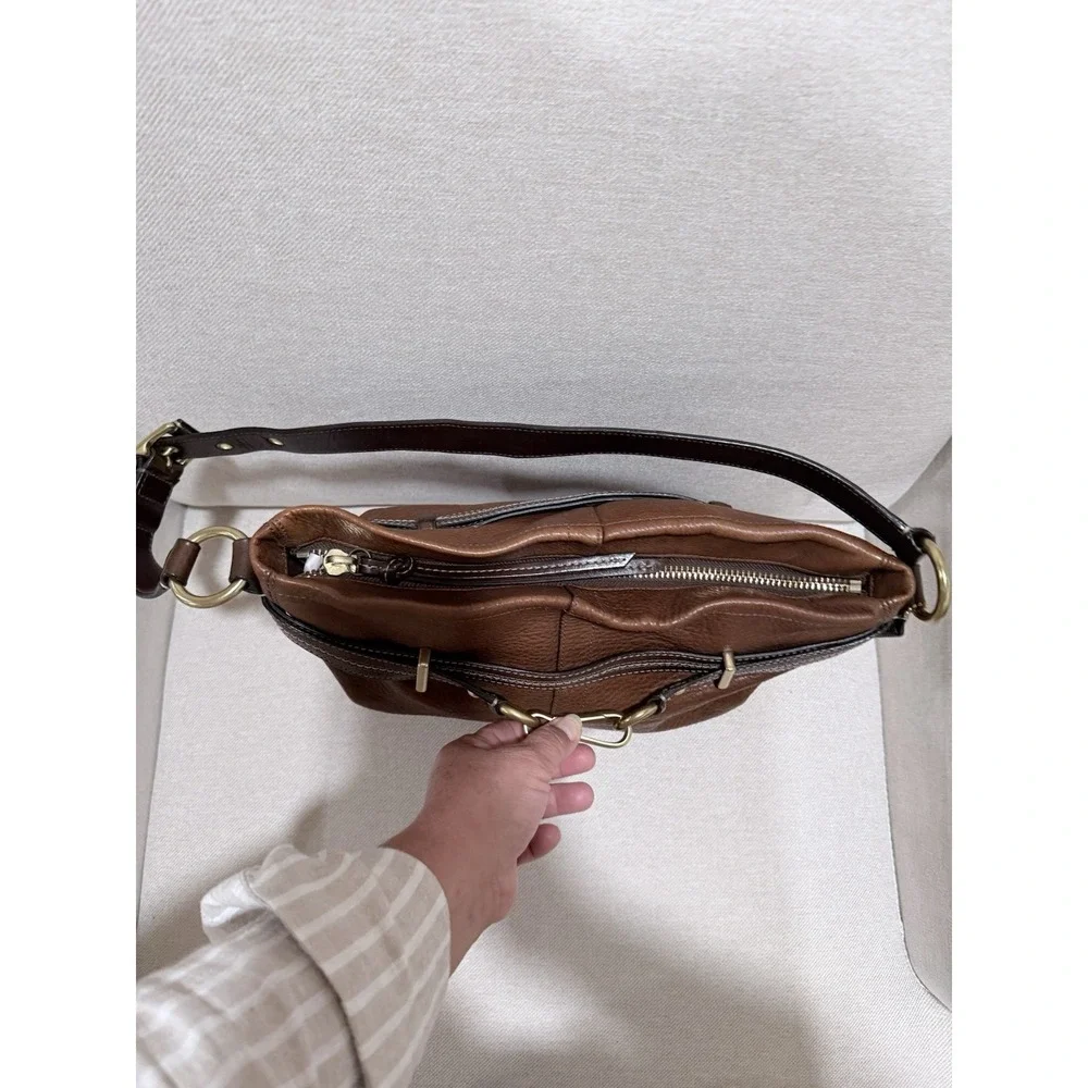 COACH Vintage Hampton Horsebit Burnished Leather Ergo Bag