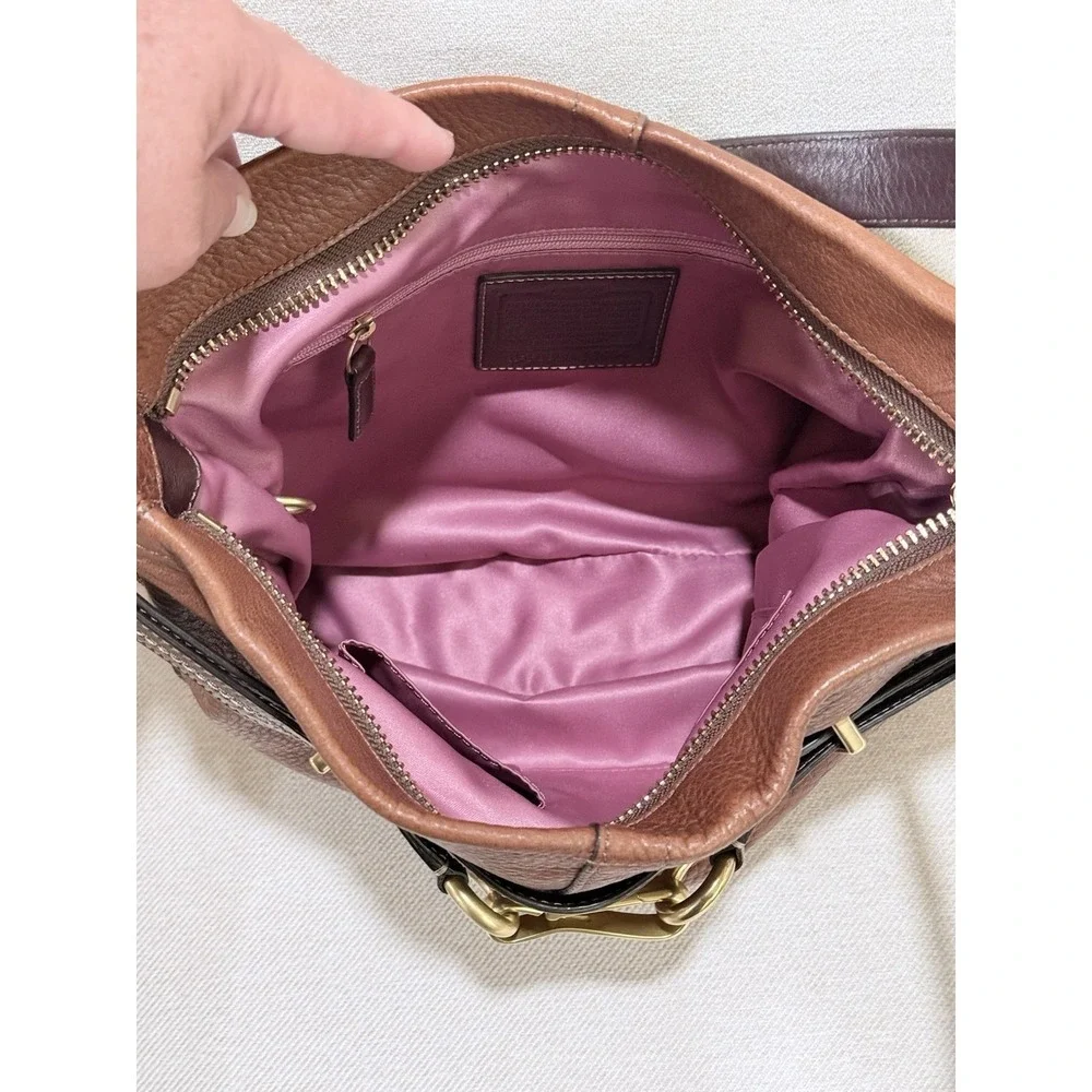 COACH Vintage Hampton Horsebit Burnished Leather Ergo Bag