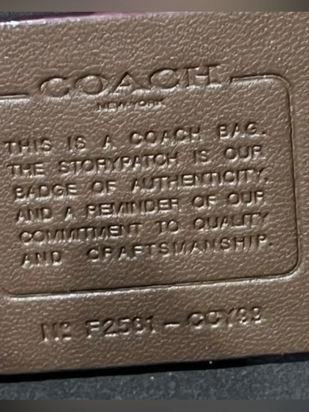COACH Empire 21 Leather Tote Bag Purse Maple Brass Leather Classic Designer NWOT