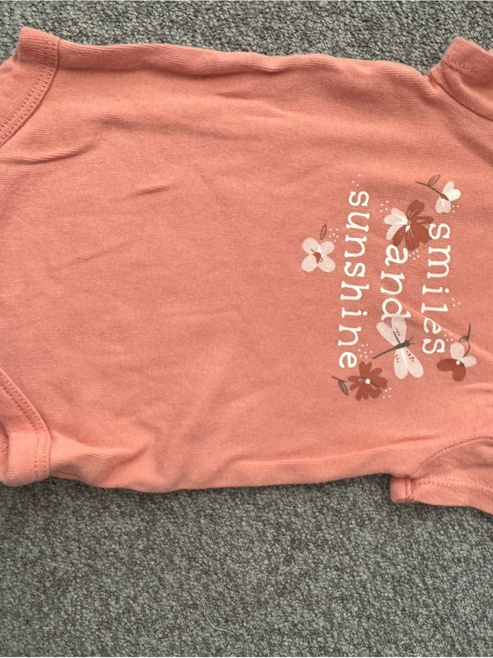 Carter's Peach & Light Pink Baby One-Piece Bodysuits Pack