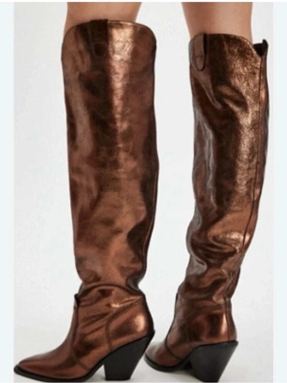 🆕 Free People Triple Crown Over-The-Knee Slouch Boots