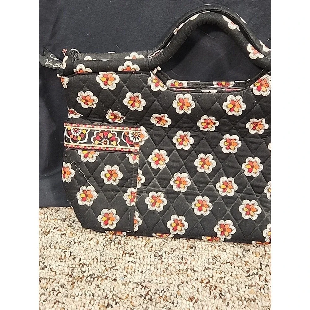 Vera Bradley Gabby Satchel Double Handle QuiltedWomen's Floral Pockets Lined Zip