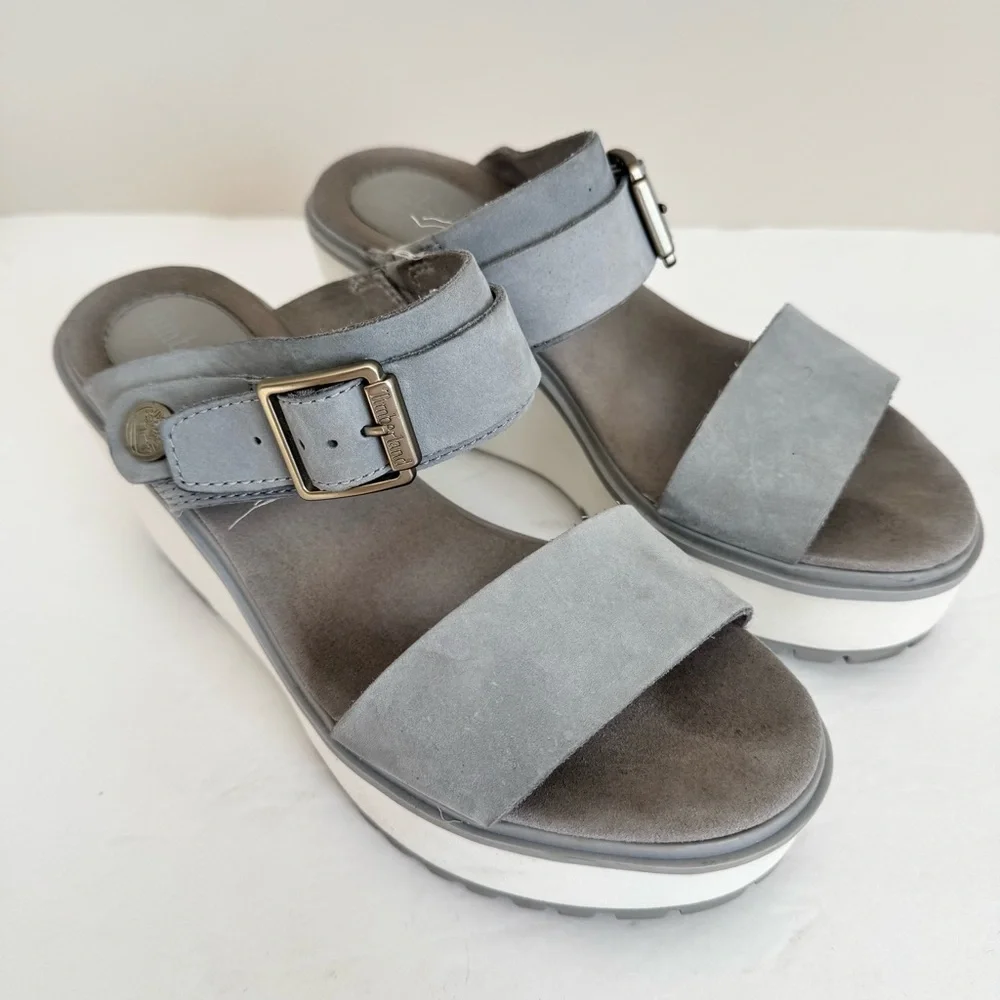 Timberland Koralyn Wedge Sz 6.5 Gray