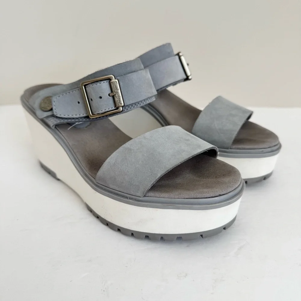Timberland Koralyn Wedge Sz 6.5 Gray