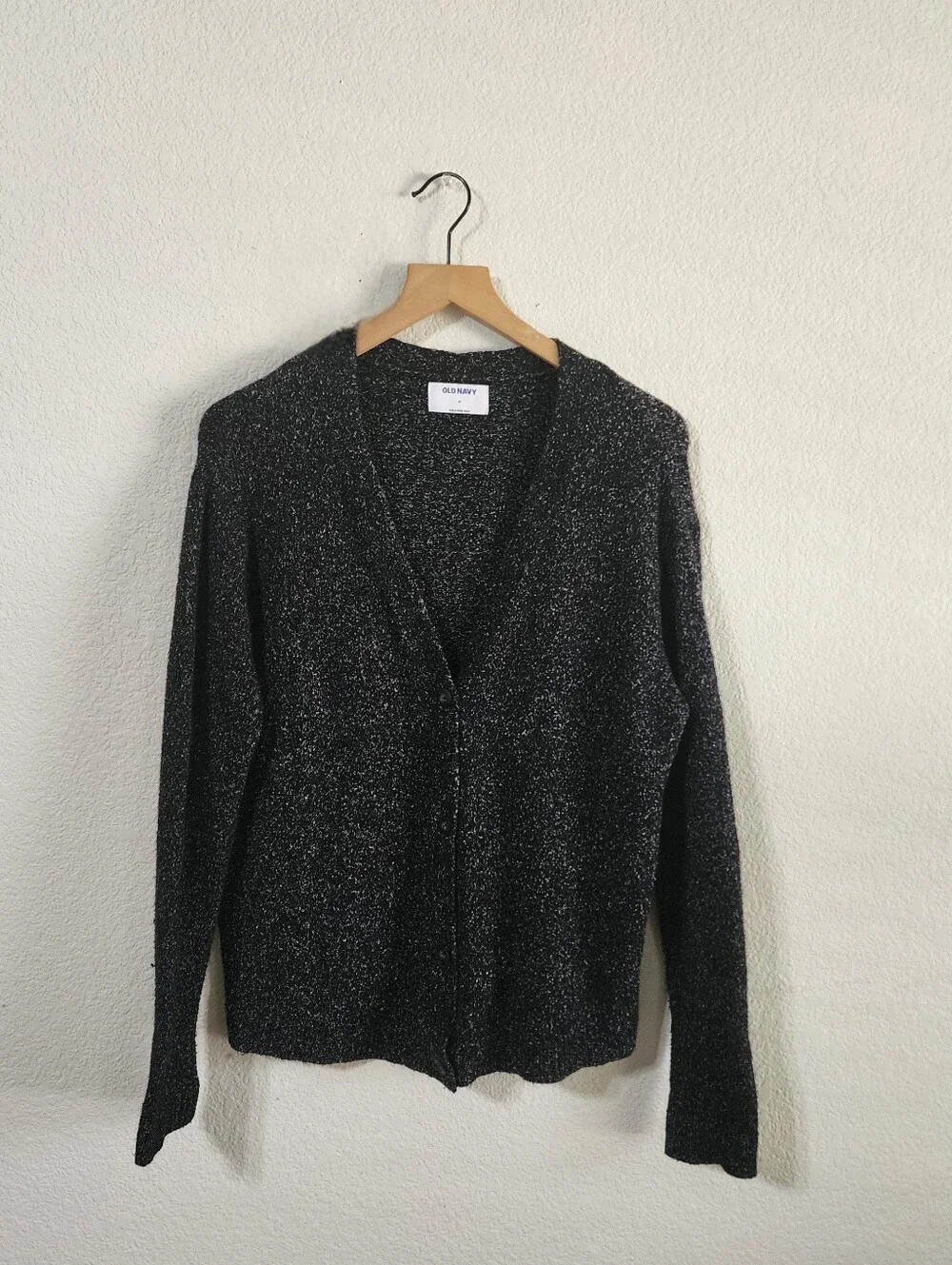 Old Navy Women's M Marled Speckled Button Up Cardigan