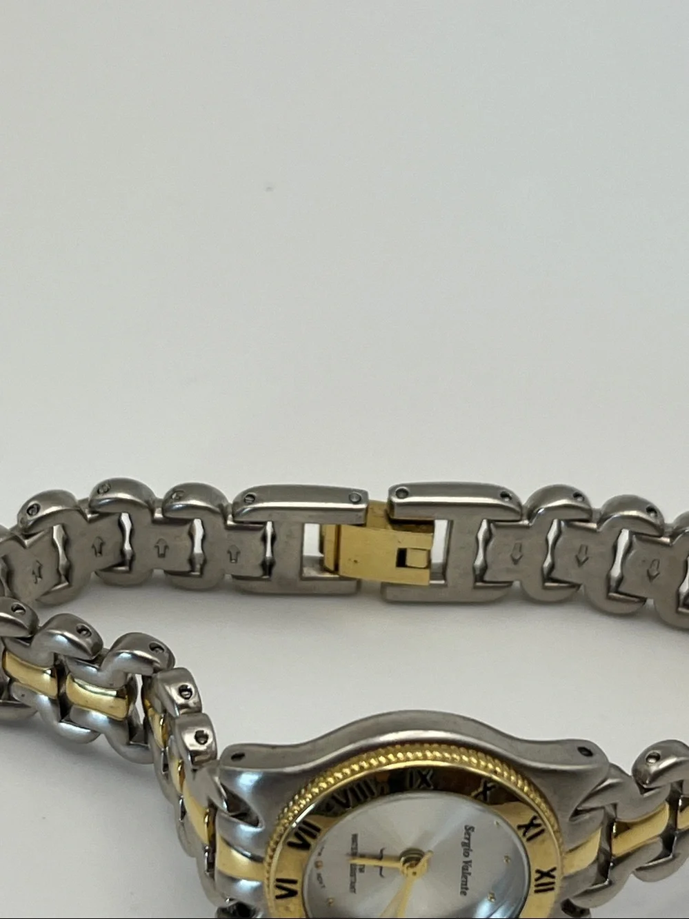 Sergio Valente Two-Tone Gold and Silver Ladies Watch