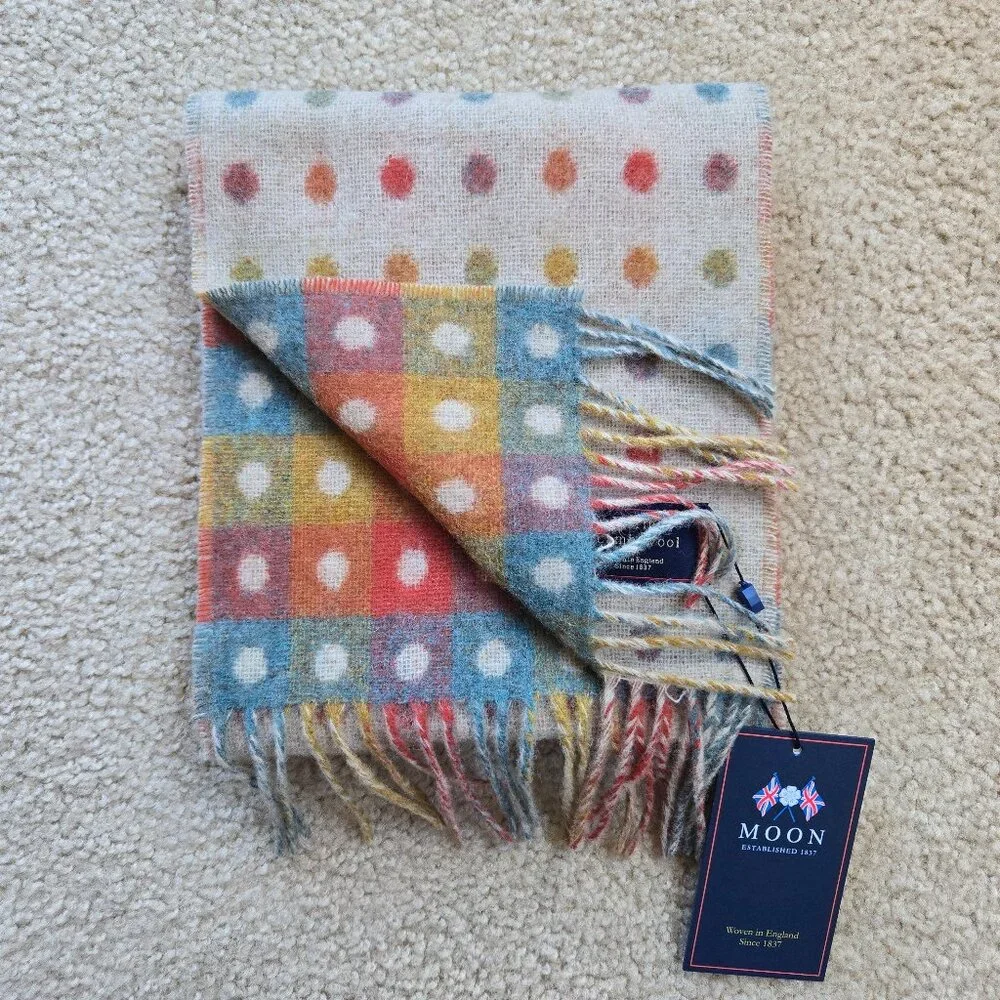 NWT Moon Merino Wool Colorful Dots
