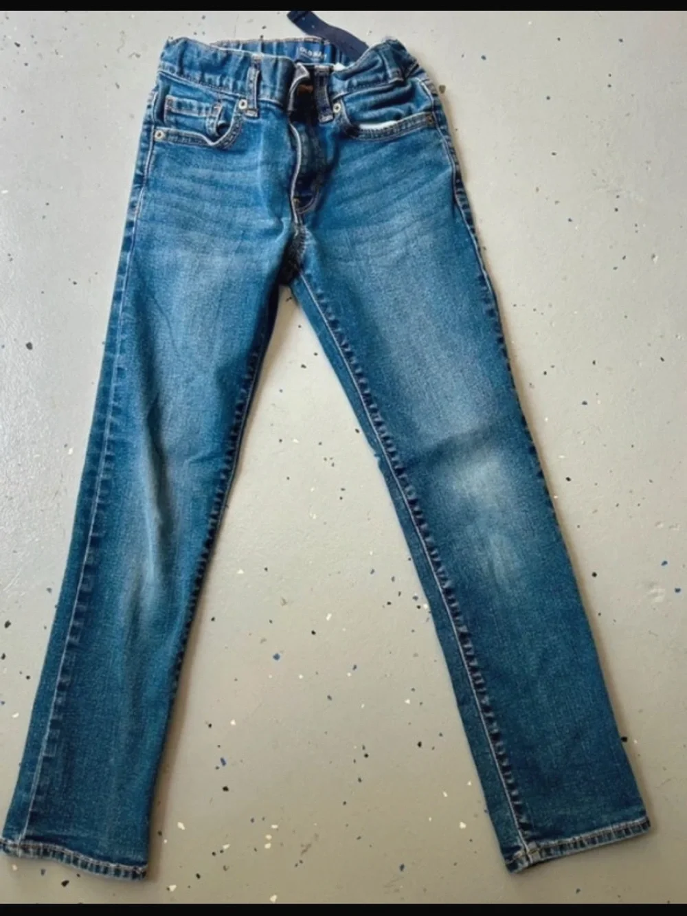 Girls Distressed High-Rise Skinny Jeans - Bundle of 3 blue and black size 8