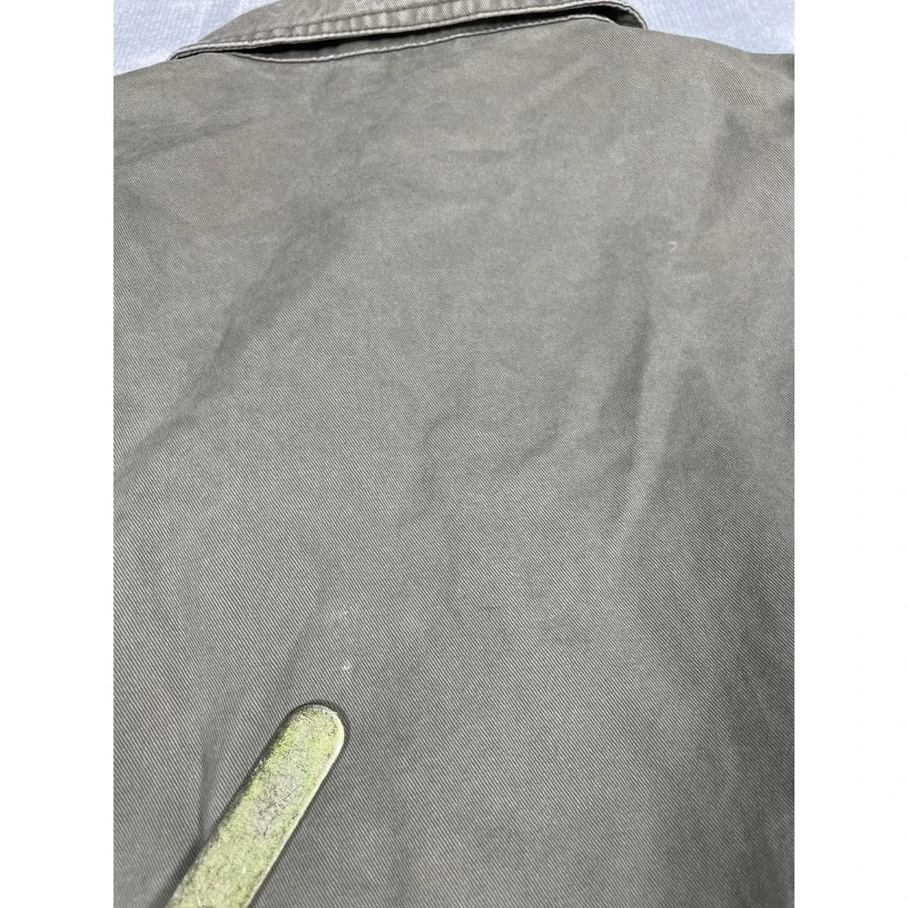 Y2K Vintage GAP Jacket Kids L Green Military Field Coat Utility