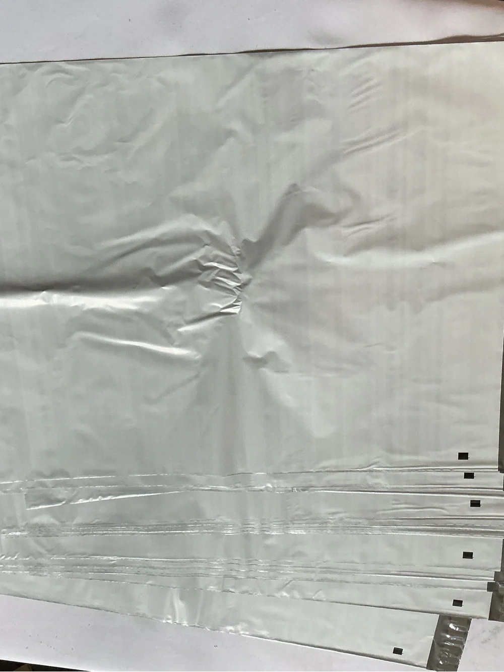 White Self-Seal Poly Mailers – 50 pcs. Durable Shipping mailers. 19”x 24”.