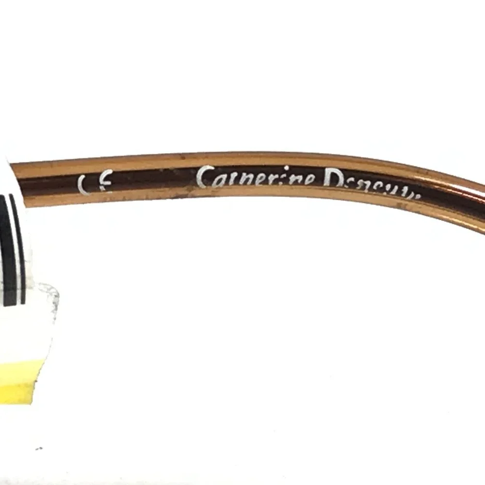 Catherine Deneuve CD-246 BRN Eyeglasses Frames Brown Oval Half Rim 52-17-135