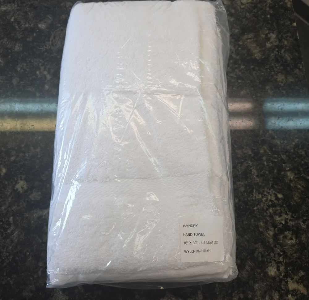 Wyndry White Hand Towel - 6 Pack