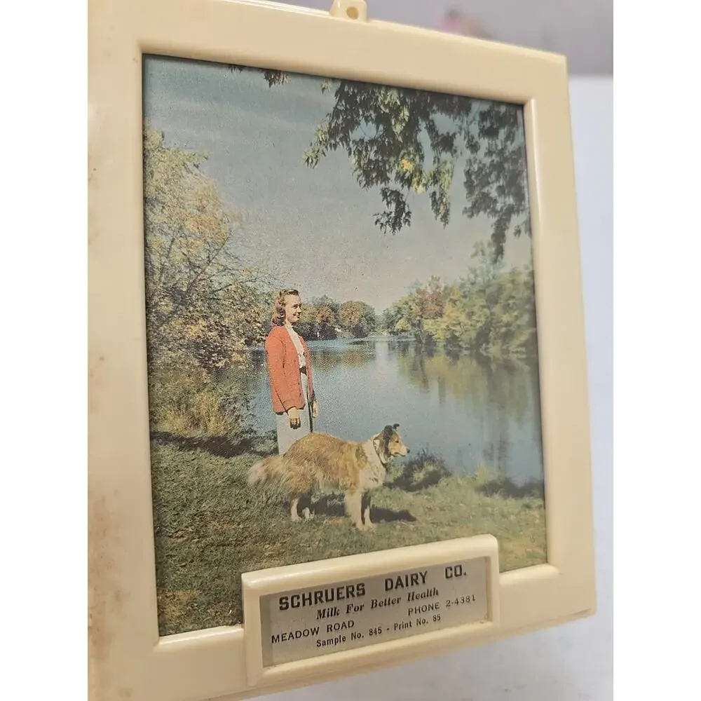 Vintage Schruers Dairy Co. Advertising Promotional Portrait‎ Photo Picture Frame
