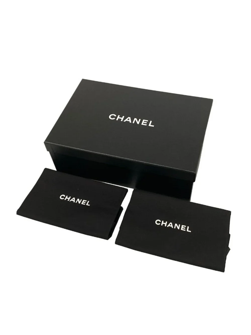 Chanel Pumps 35 C Black White CC Logo T-ton Slingback Ivory Heel