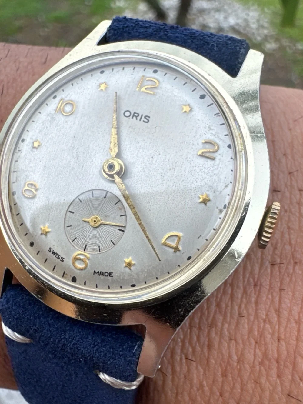 Vintage Oris Manual Wind Sub Second Dress Watch