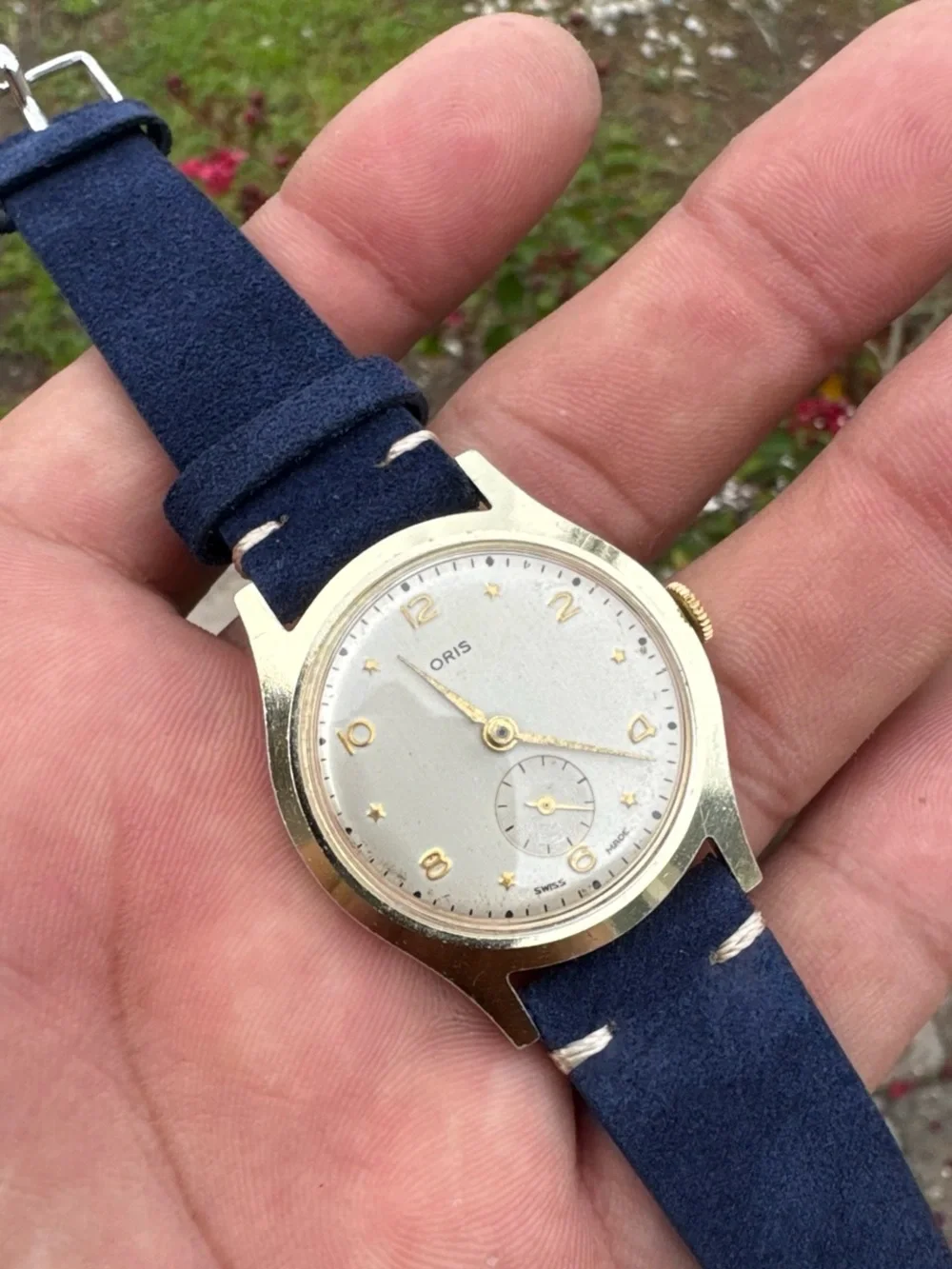 Vintage Oris Manual Wind Sub Second Dress Watch