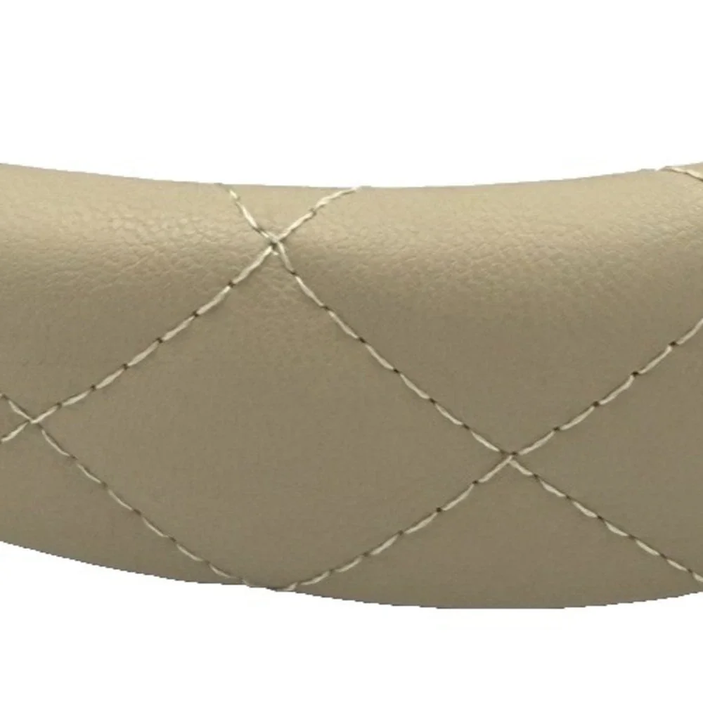 Handmade Neutral Beige Faux Leather‎ Headband Luxury High-End Hair Accessory NEW