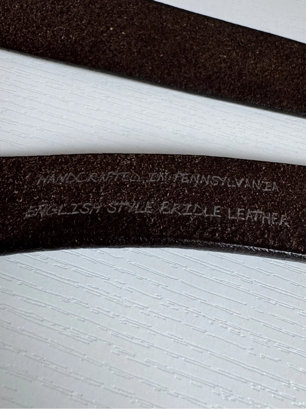 BILL'S KHAKIS Brown Bridle Leather Belt For Men 36 Silver Slide Buckle