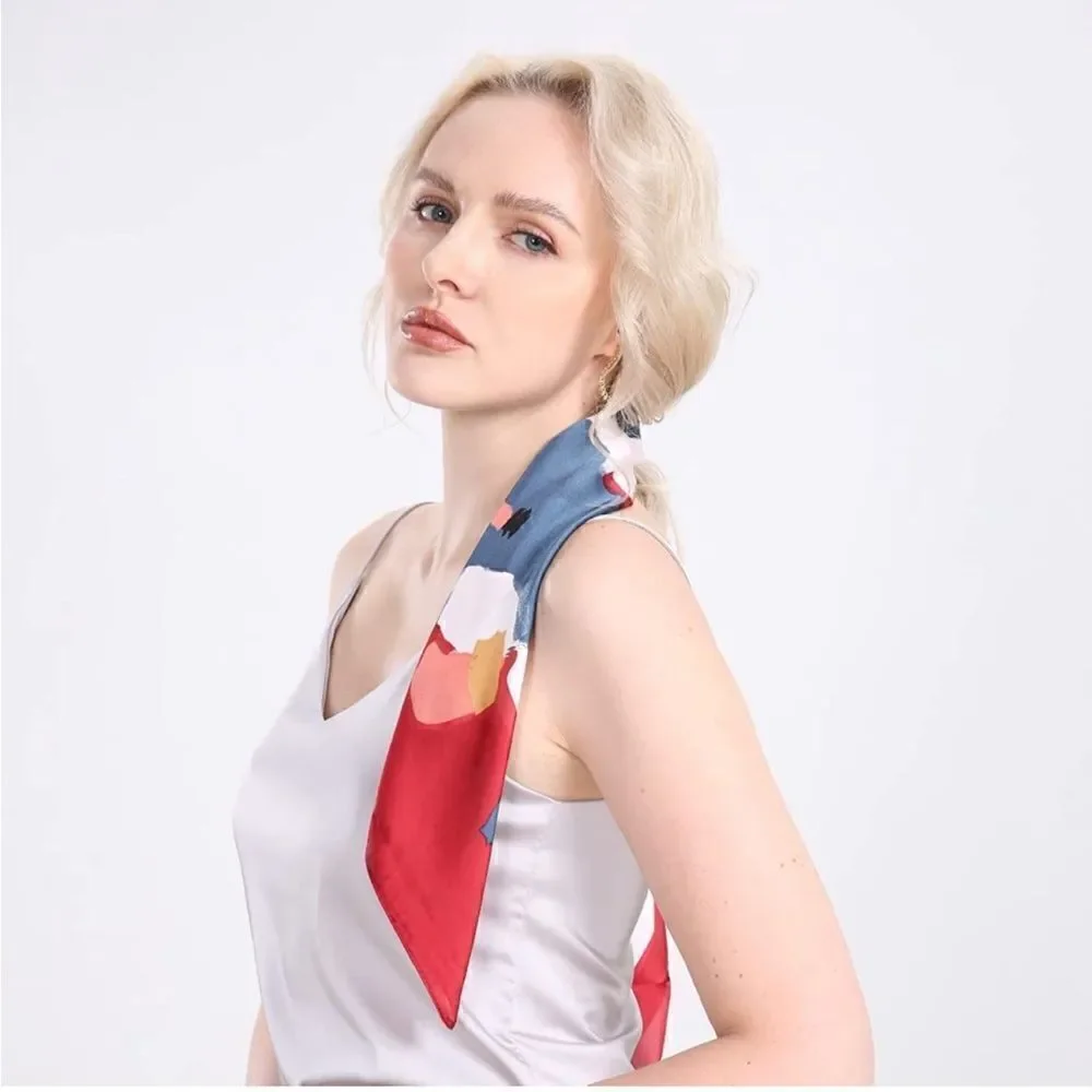 Oil Paint Style Silky Scarf