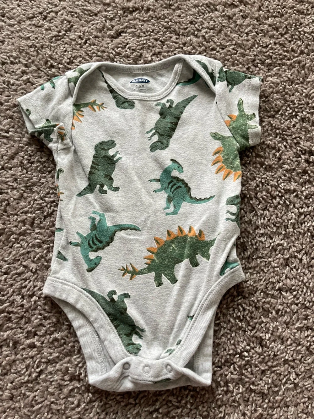 Mixed Baby Boy Bodysuit Lot - Dinosaurs, Stripes & Trucks - Multi